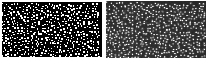 Structured light by diffractive optical elements for motion sensing and gesture recognition systems