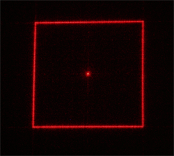 Square pattern diffractive optical element